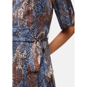 Whistles Blue Marlow Dashed Snake Dress